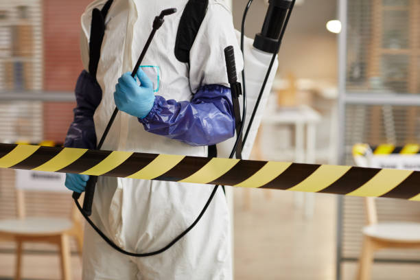 Professional Biohazard technician working in Line Lexington, PA
